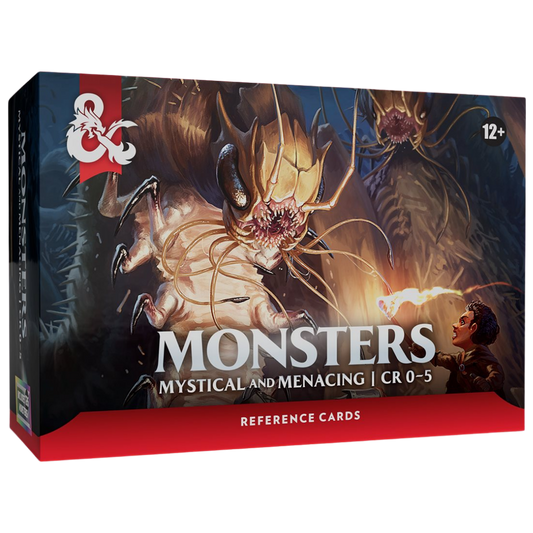 Dungeons and Dragons Mystical and Menacing monster reference card box for Dungeon Masters