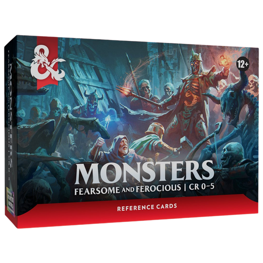 Dungeons & Dragons monster reference cards for quick CR 0 to 5 creature lookup during encounters.