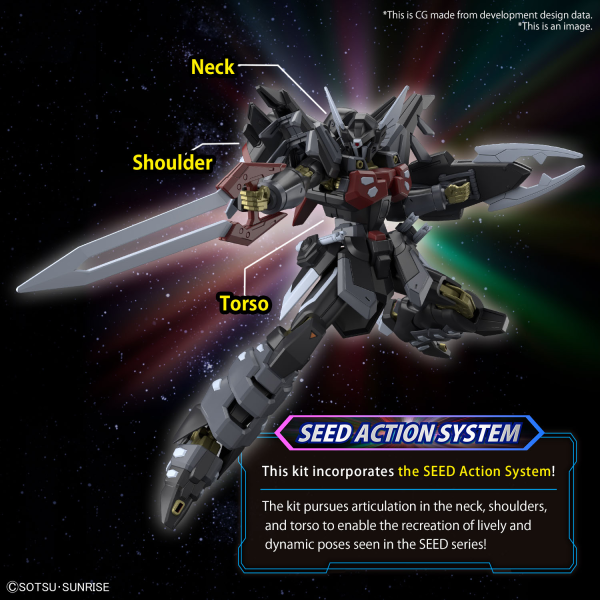 Bandai - HG - Black Knight Squad Shi-ve.A "Gundam SEED Freedom"