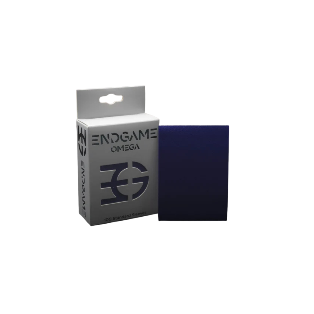 Endgame Omega Sleeves Nightshade Purple pack of 100 standard-size tactile matte sleeves for TCG cards