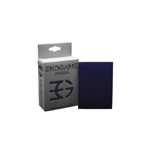 Endgame Omega Sleeves Nightshade Purple pack of 100 standard-size tactile matte sleeves for TCG cards