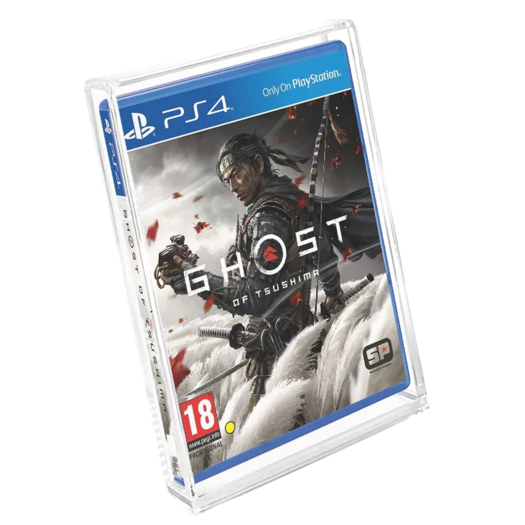 Evoretro acrylic protector for PS3, PS4, Xbox One, and Blu-ray game cases