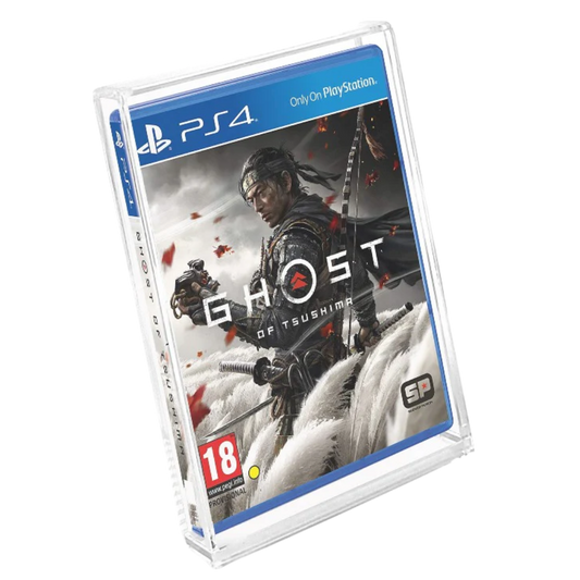 Evoretro acrylic protector for PS3, PS4, Xbox One, and Blu-ray game cases