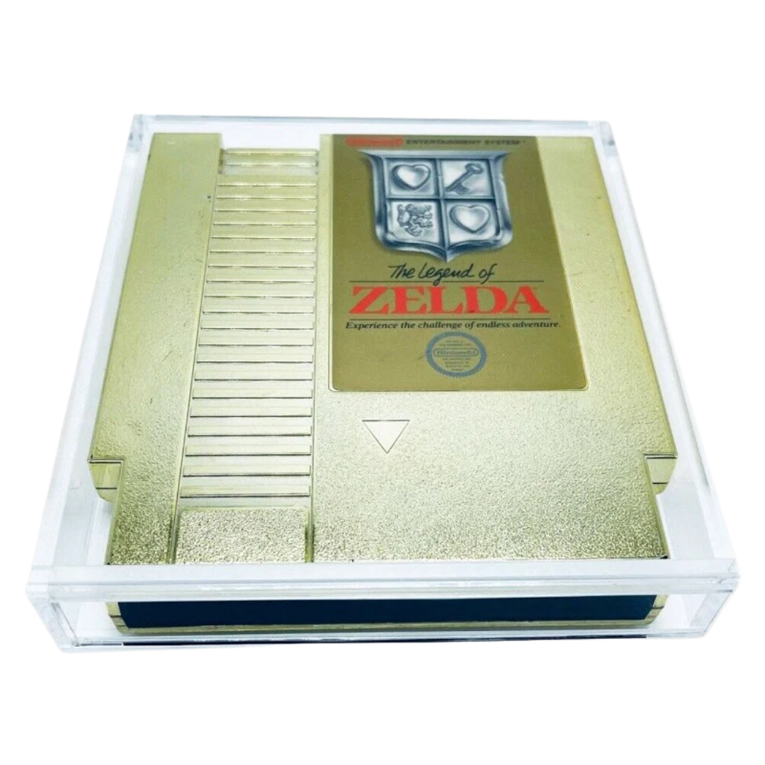 Evoretro clear acrylic protector cases for Nintendo NES game cartridges, pack of two