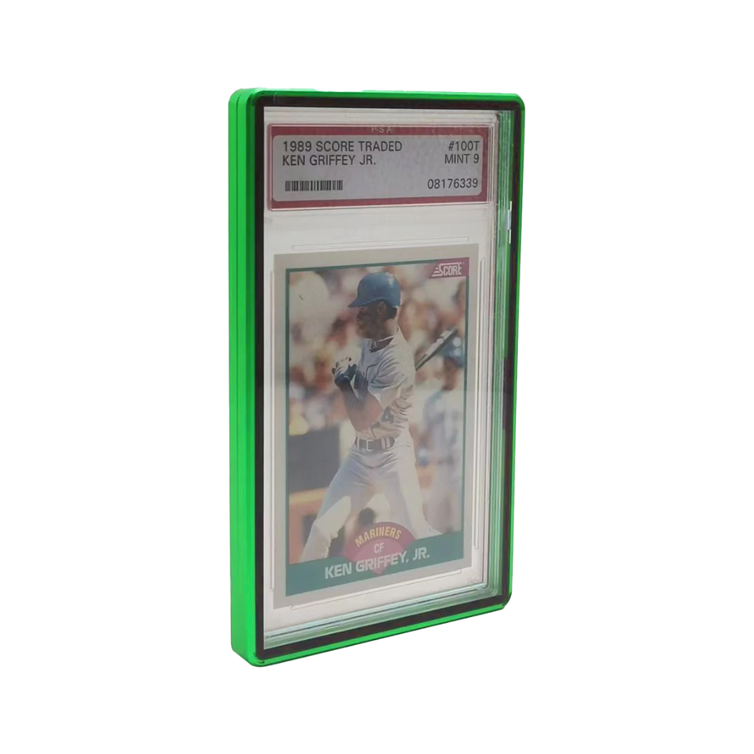 Evoretro Magnetic Case for PSA Slabs, premium protection with shatterproof glass, UV shielding, and impact resistance for PSA slab cards.