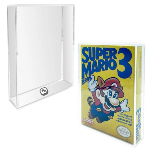 Evoretro clear acrylic protector cases for Nintendo NES game cartridges, pack of two
