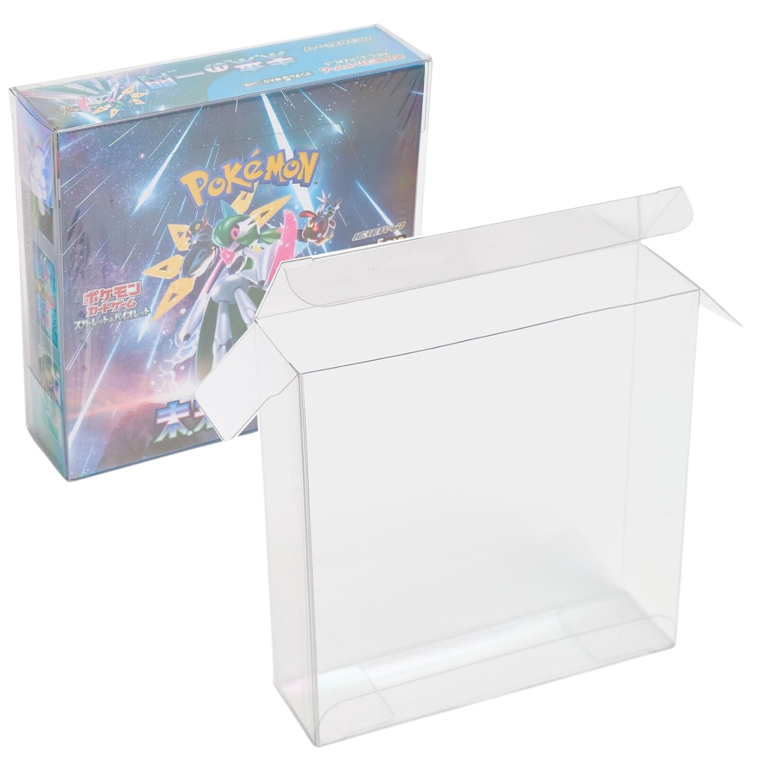 Evoretro PET protector for Japanese Pokémon booster box clear display case