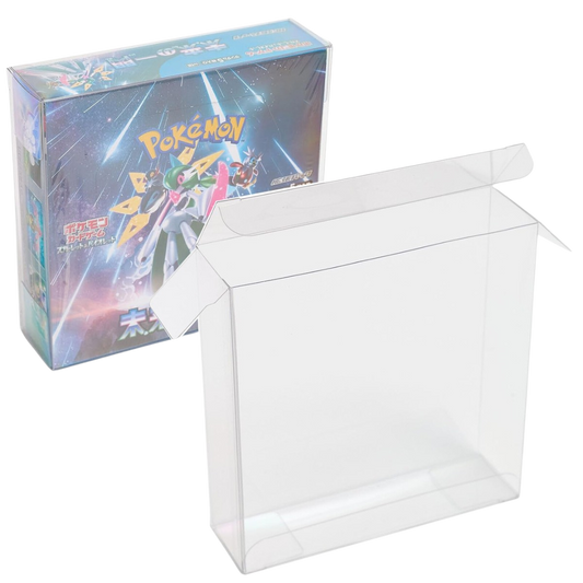 Evoretro PET protector for Japanese Pokémon booster box clear display case