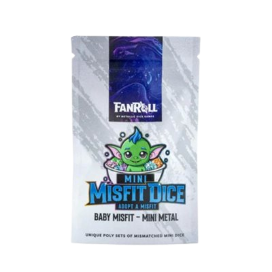 Fanroll Mystery Misfit mini metal polyhedral dice blind bag set