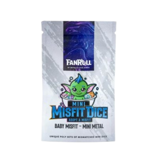 Fanroll Mystery Misfit mini metal polyhedral dice blind bag set