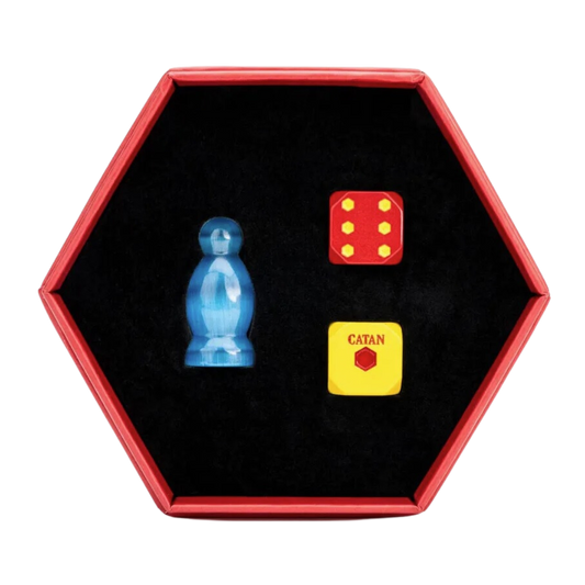 Fanroll Catan Premium Robber/Metal Dice Set Aquamarine