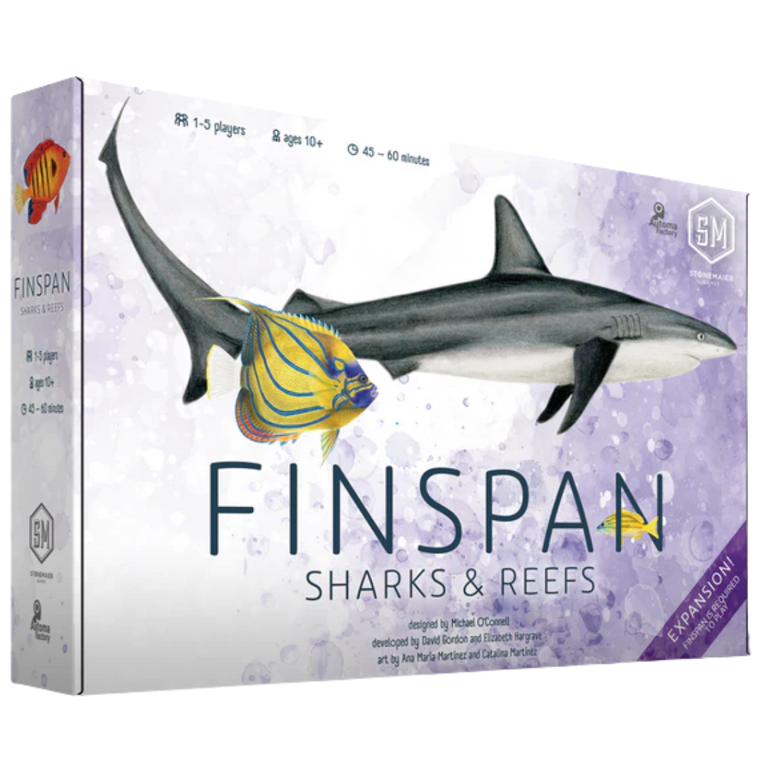 Finspan Sharks and Reefs Expansion box art