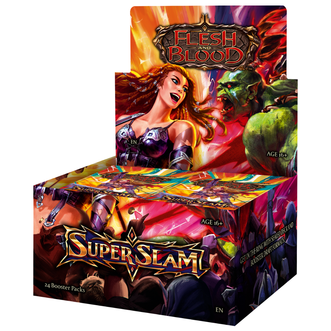 Flesh & Blood Super Slam booster box with 24 packs, Brute and Guardian ring-themed set