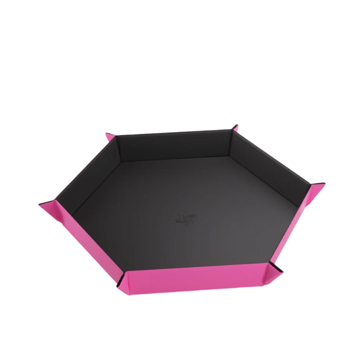 GAMEGENIC Magnetic Dice Tray Hexagonal Black/Pink