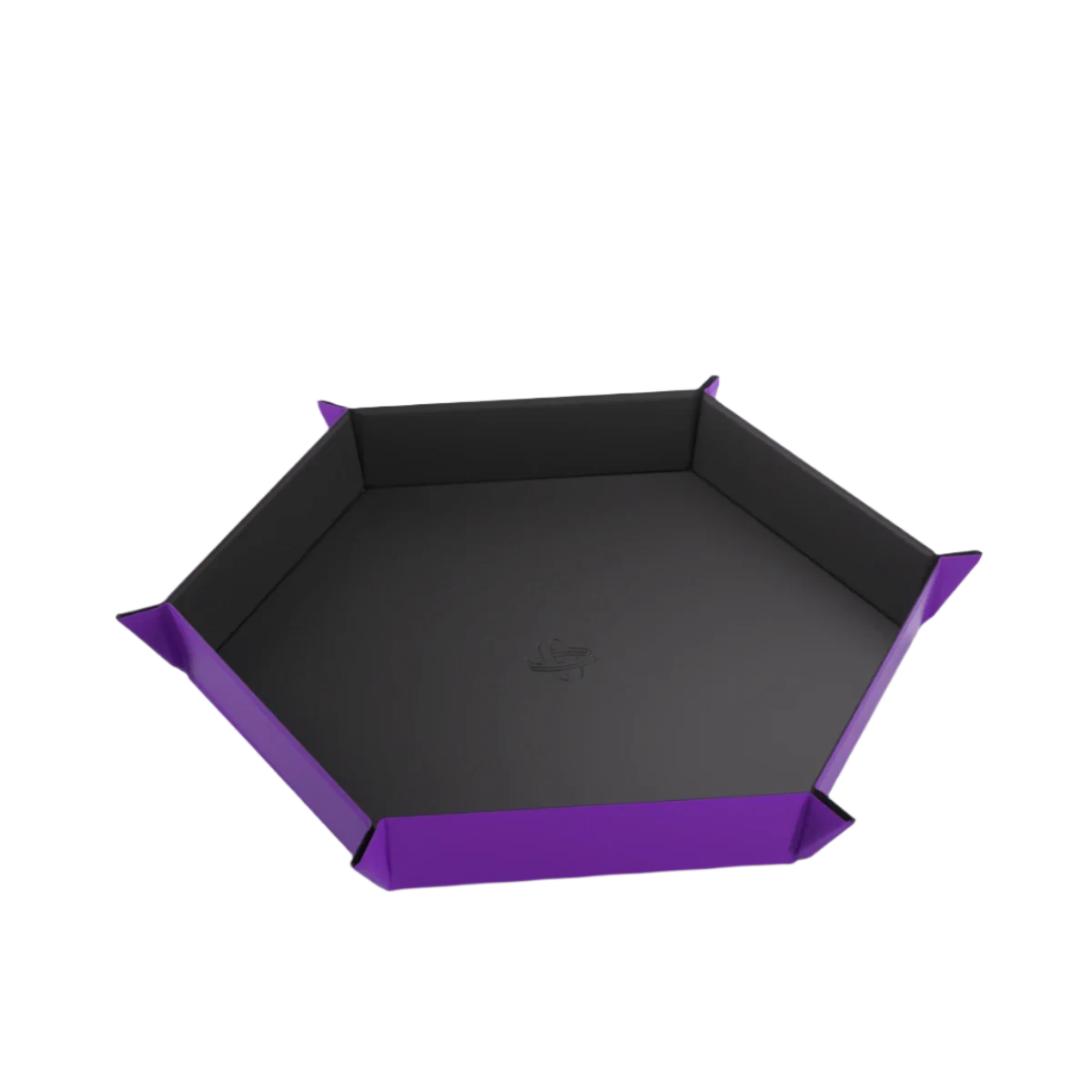 GAMEGENIC Magnetic Dice Tray Hexagonal Black/Purple