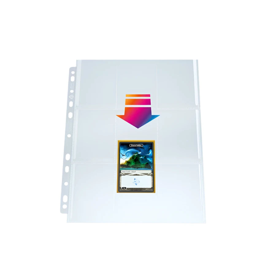 GAMEGENIC - 9 Pocket Top Loading Pages - Clear (10)