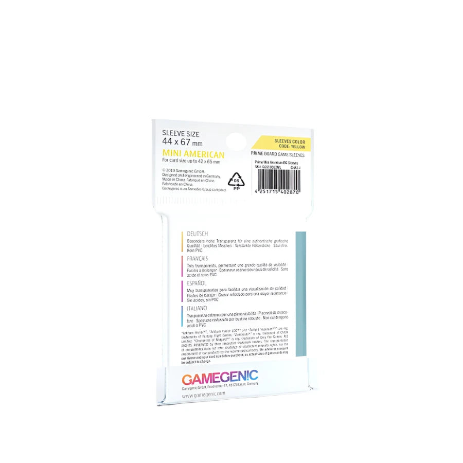 GAMEGENIC - Board Game Sleeves - Mini American-Sized (50)