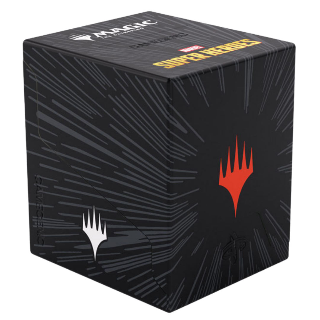 Gamegenic MTG Marvel Comic Burst Black Bastion XL deck box for 100 plus double sleeved cards and Commander decks