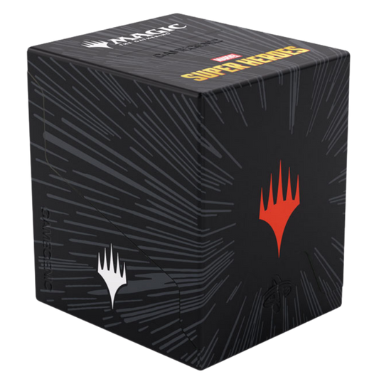Gamegenic MTG Marvel Comic Burst Black Bastion XL deck box for 100 plus double sleeved cards and Commander decks