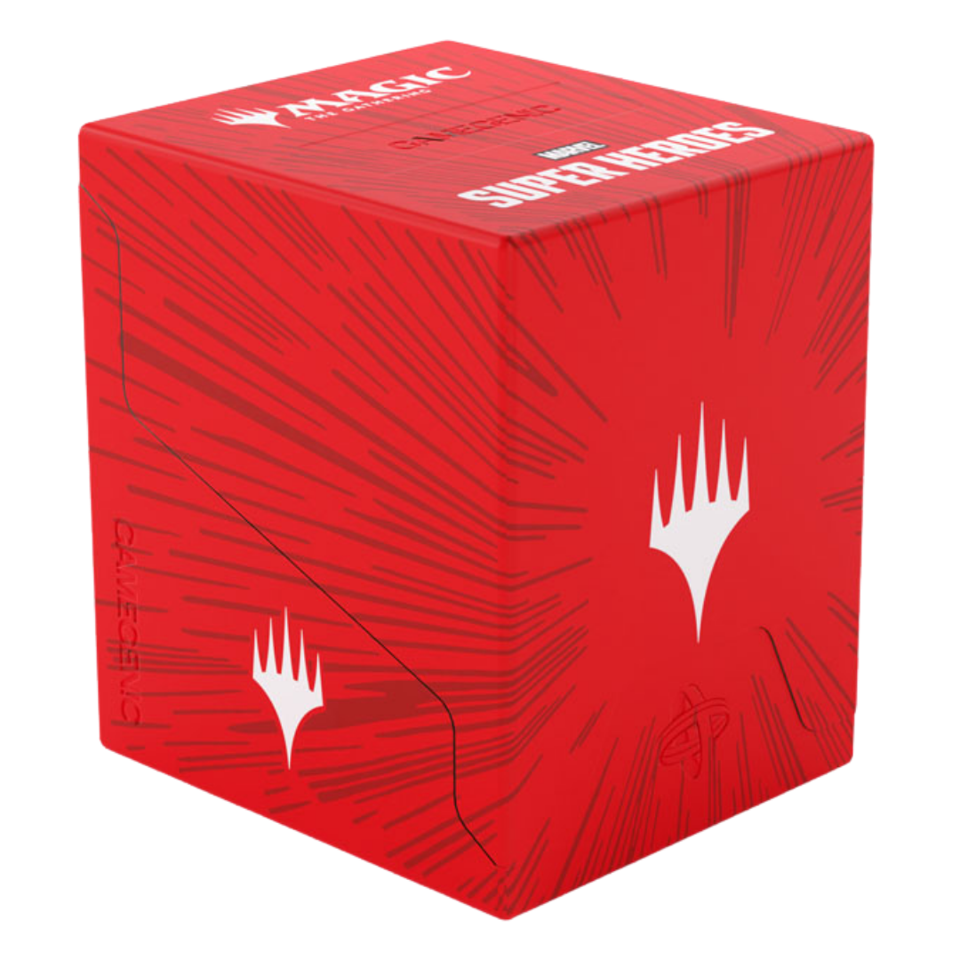 Gamegenic MTG Marvel Comic Burst Red Bastion XL deck box for 100 plus double sleeved cards and Commander decks
