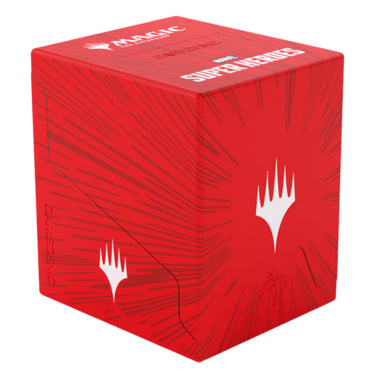 Gamegenic MTG Marvel Comic Burst Red Bastion XL deck box for 100 plus double sleeved cards and Commander decks