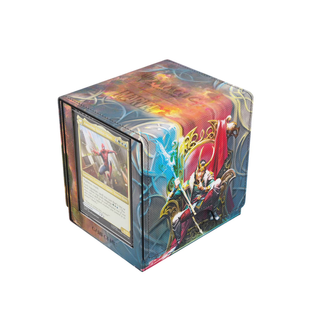 Gamegenic MTG Marvel Loki Doctor Doom Sidekick Pro XL deck box for 100 plus double sleeved Commander cards