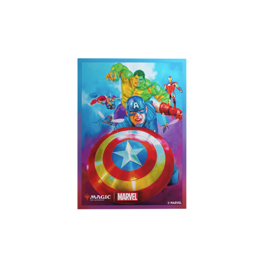Gamegenic MTG Marvel Captain America Premium Art Sleeves 105 count for trading card game protection and play