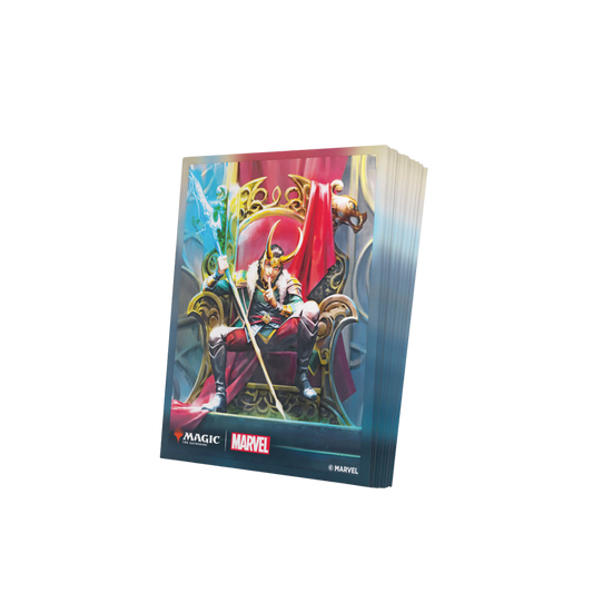 Gamegenic MTG Marvel Loki Premium Art Sleeves 105 count for trading card game protection and deck customization