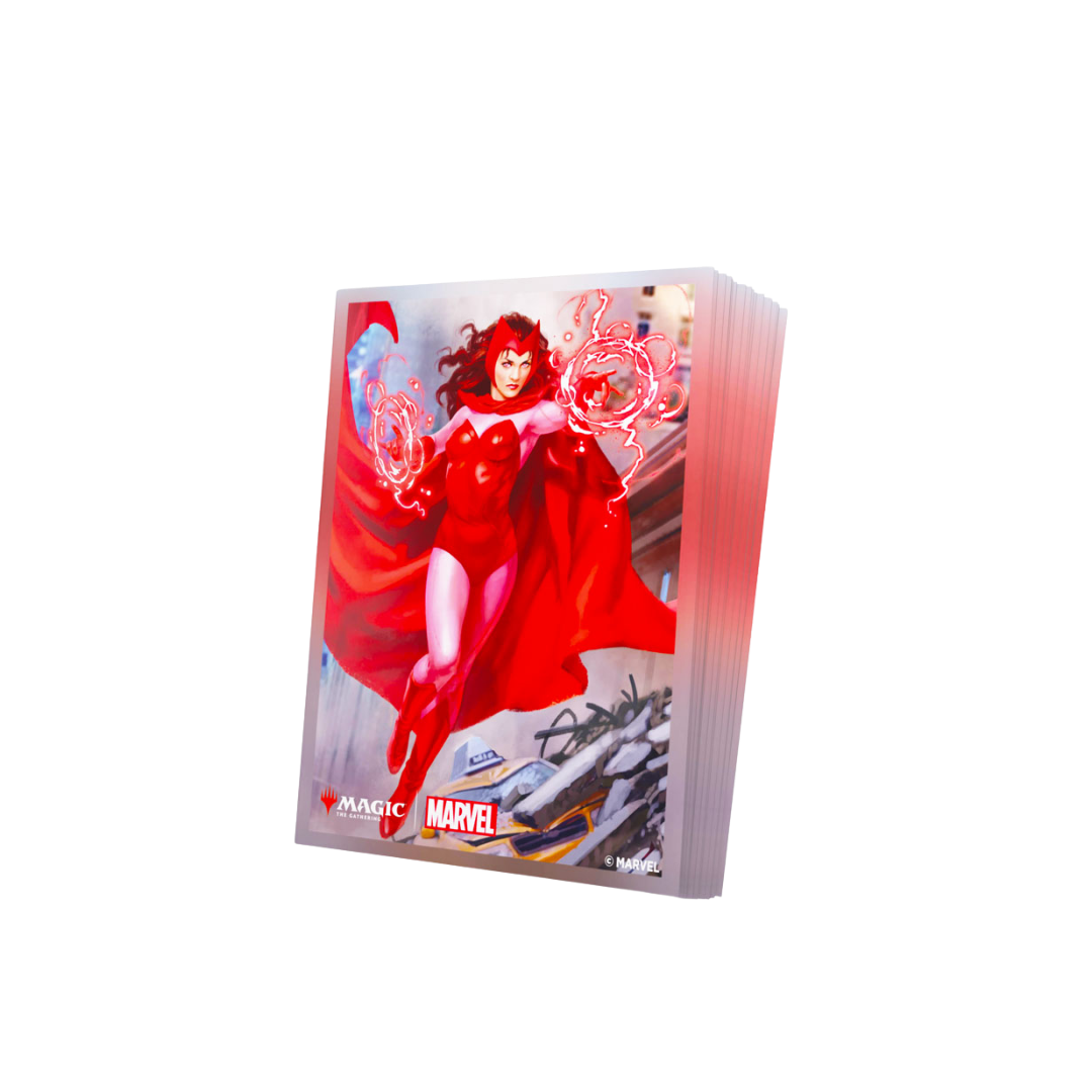 Gamegenic MTG Marvel The Scarlet Witch Premium Art Sleeves 105 count for trading card game protection and play
