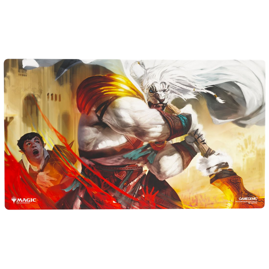 Gamegenic MTG Strixhaven Ajanis Response playmat with non slip rubber backing