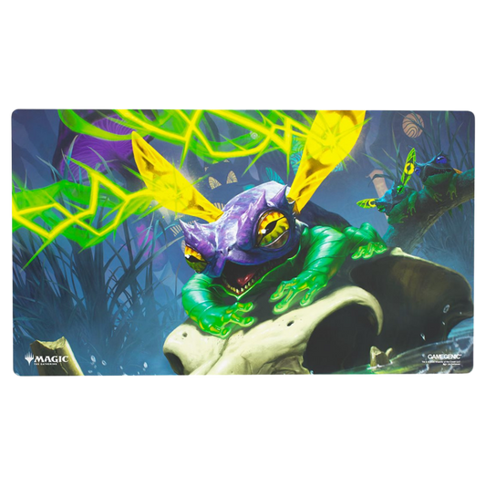 Gamegenic MTG Strixhaven Bogwater Lumaret playmat with non slip rubber backing