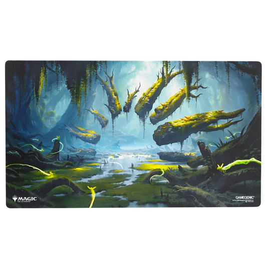 Gamegenic MTG Strixhaven Deathcap Glade playmat with non slip rubber backing