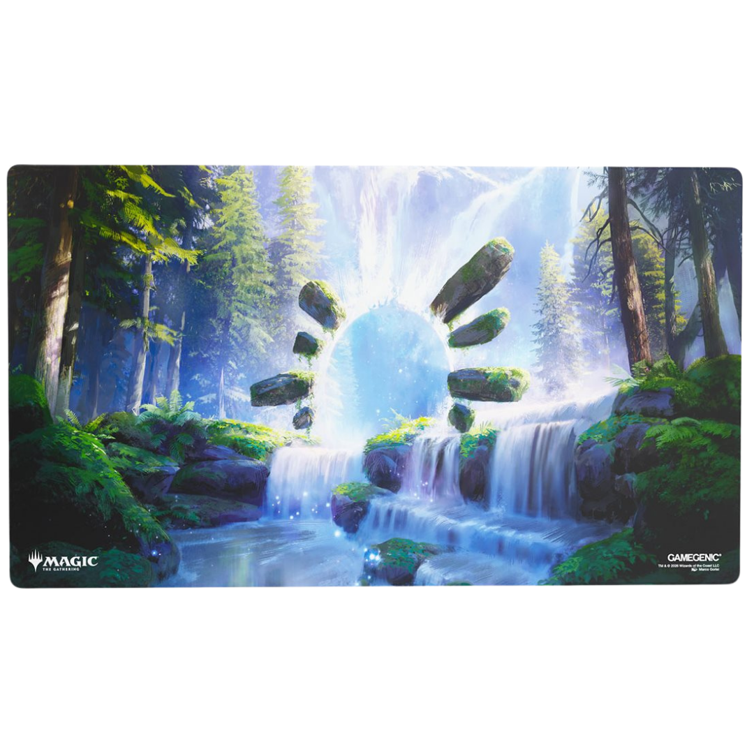 Gamegenic MTG Strixhaven Dreamroot Cascade playmat with non slip rubber backing