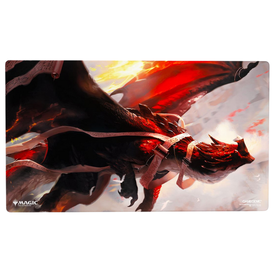 Gamegenic MTG Strixhaven Lorehold The Historian playmat with non slip rubber backing