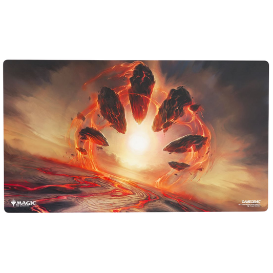 Gamegenic MTG Strixhaven Sundown Pass playmat with non slip rubber backing