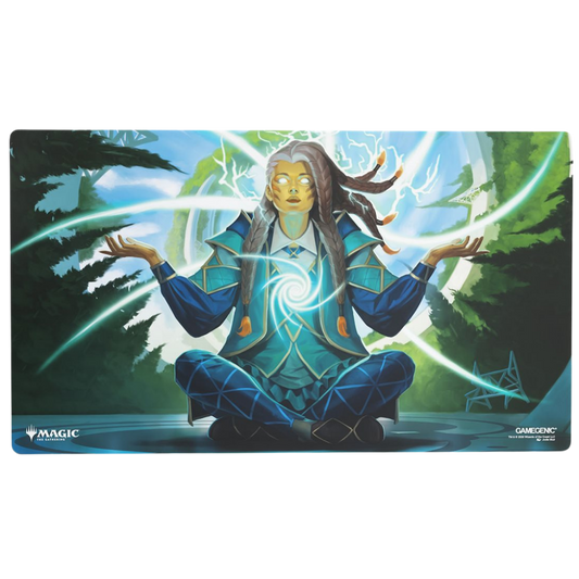 Gamegenic MTG Strixhaven Tam Observant Sequencer playmat with non slip backing