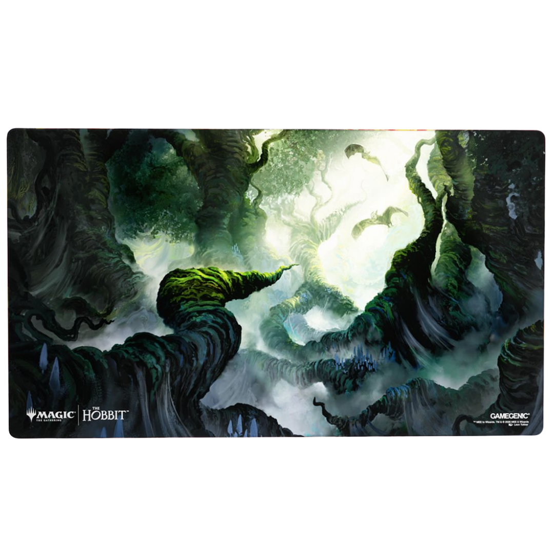 Gamegenic Magic: The Gathering The Hobbit Mirkwood Shiny Treatment Playmat featuring dark forest artwork