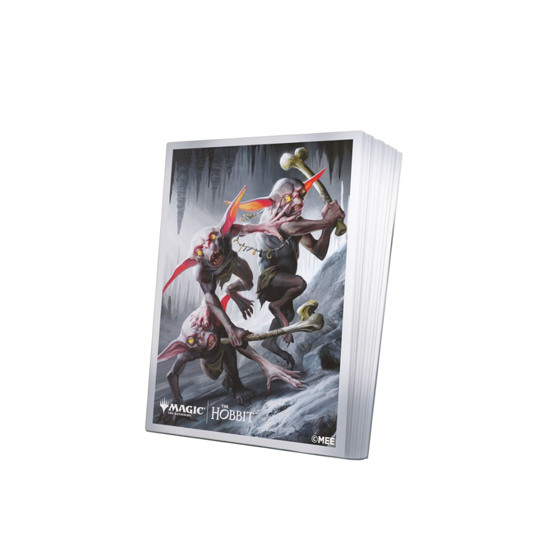 Gamegenic MTG The Hobbit Goblin Army Token Premium Art Sleeves featuring goblin cavern artwork, 105 sleeves
