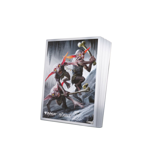 Gamegenic MTG The Hobbit Goblin Army Token Premium Art Sleeves featuring goblin cavern artwork, 105 sleeves