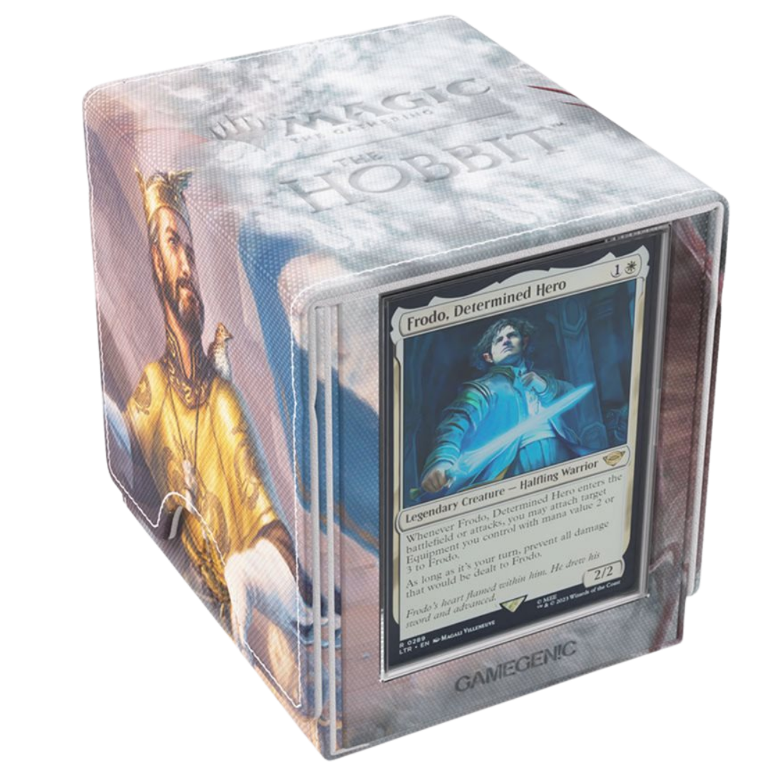 Gamegenic MTG The Hobbit Sidekick Pro XL Bard, King of Dale / Smaug, Word of Dread 100+ deck box closed view