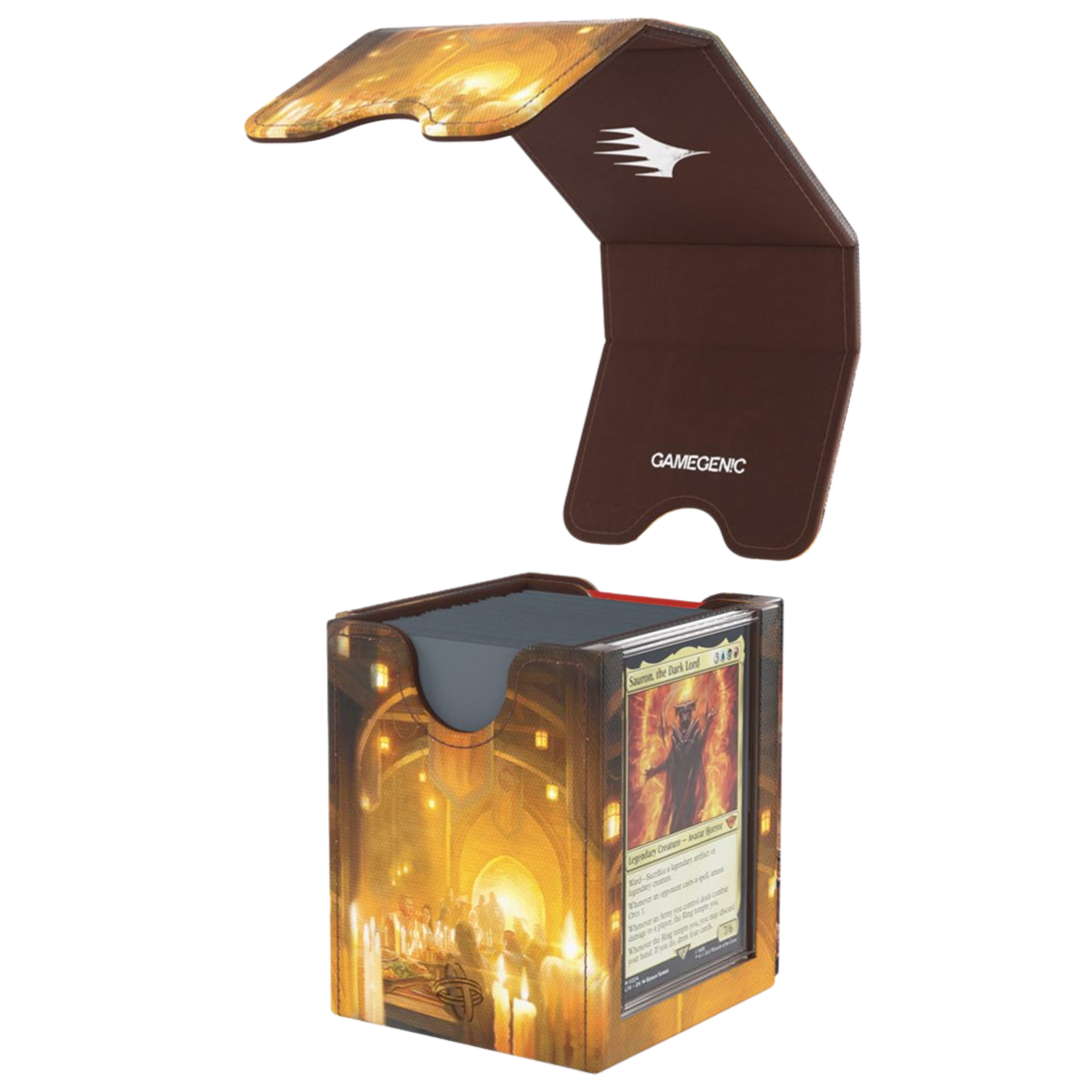 Gamegenic MTG The Hobbit Squire Plus XL The Queen of Dale 100+ deck box open view