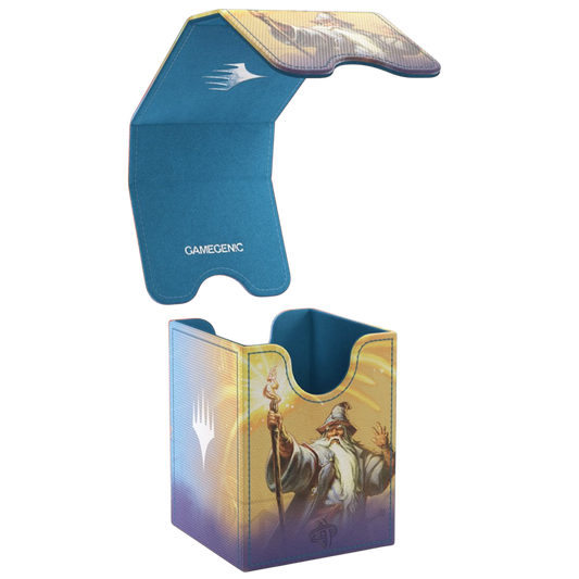 Gamegenic MTG The Hobbit Squire XL Gandalf Goblin's Bane and The Lord of Eagles 80+ deck box open view