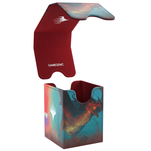 Gamegenic MTG The Hobbit Squire XL The Arkenstone and Smaug Worm of Dread 80+ deck box with removable cover