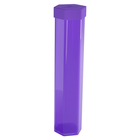 Gamegenic Playmat Tube Purple retail packaging, protective storage for TCG playmats
