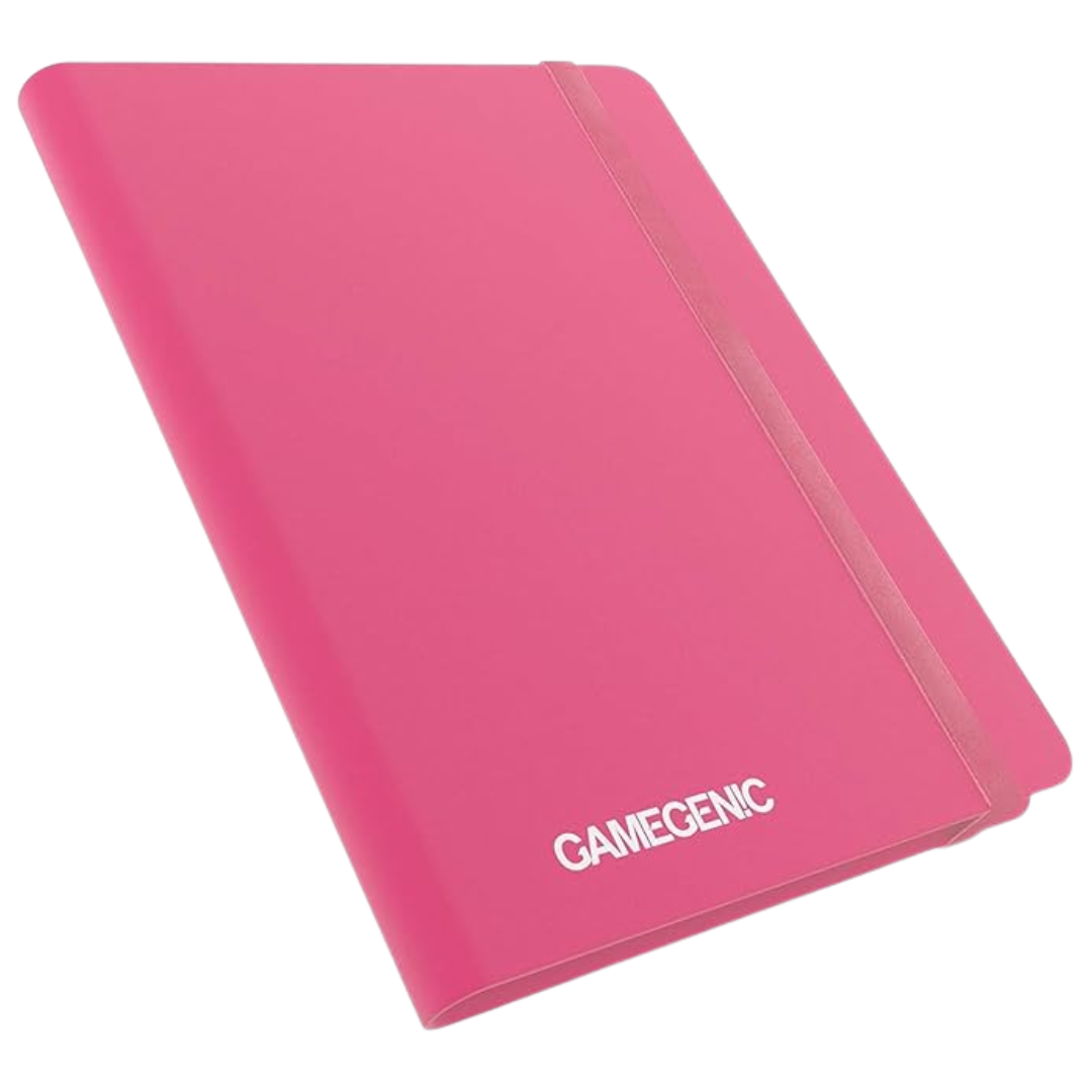 Gamegenic Prime Album 18 Pocket Pink trading card binder with side-loading pages