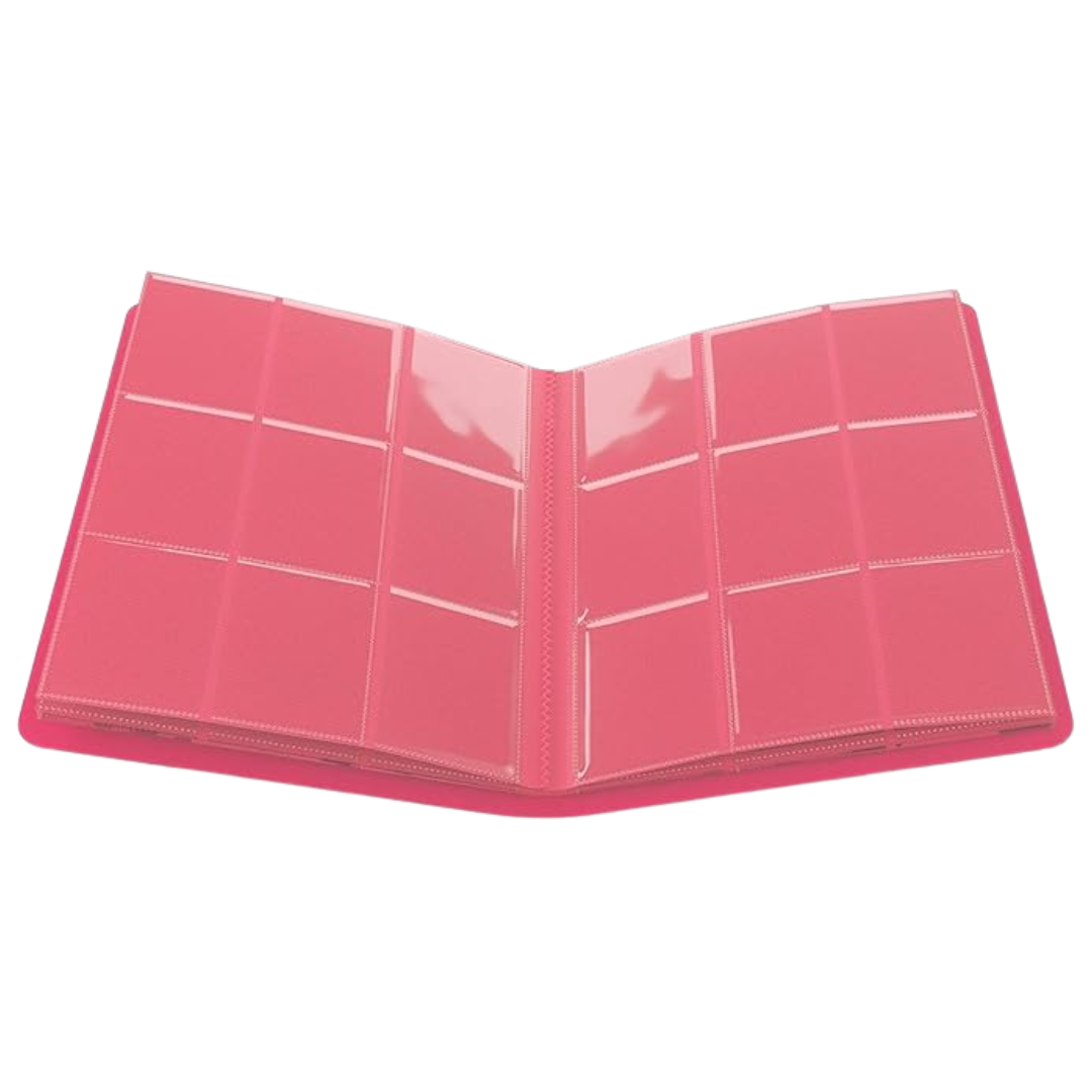Gamegenic 18 pocket Prime Album in pink color for trading card collection and protection