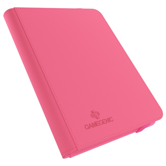 Gamegenic Prime Album 8 Pocket Pink trading card binder with side-loading pages