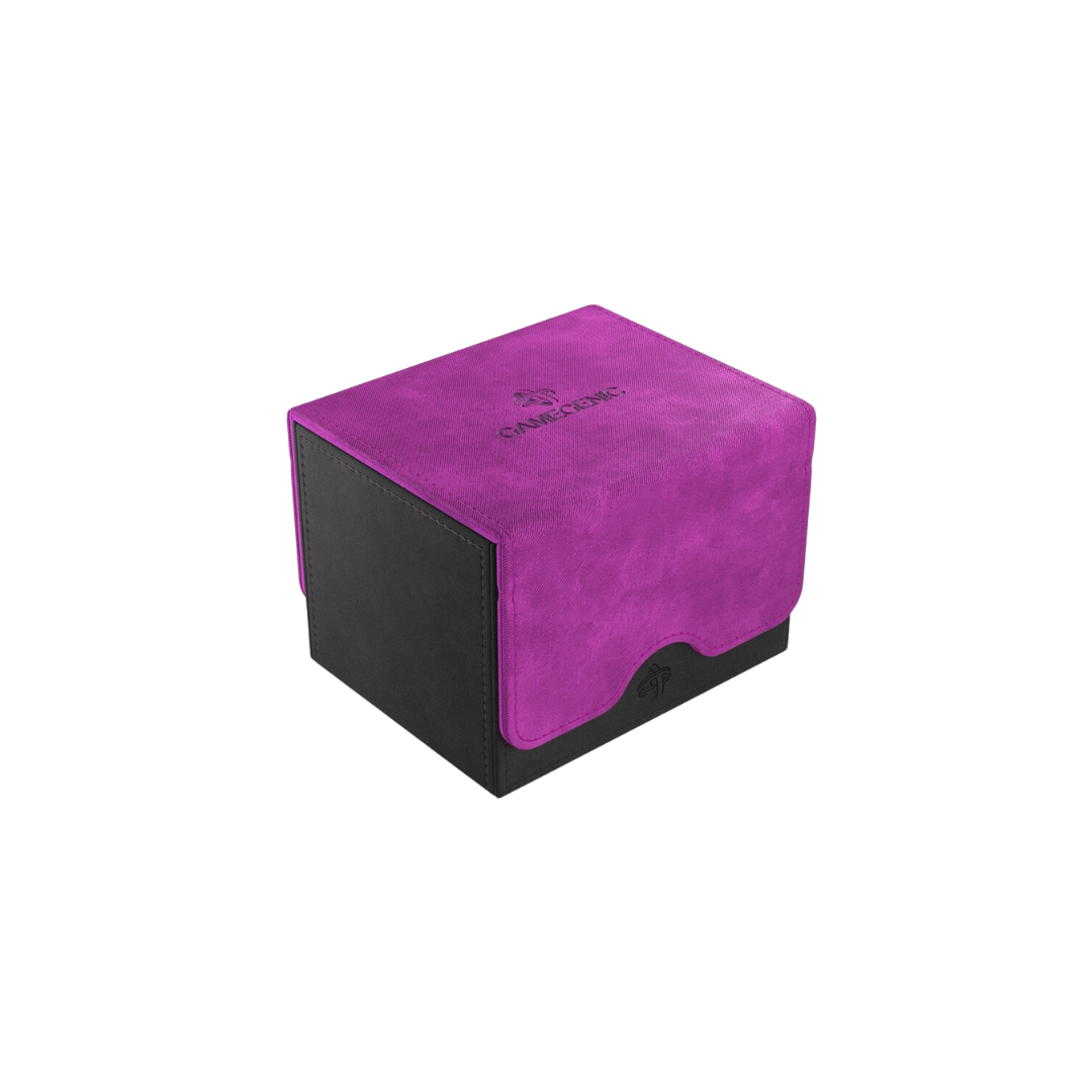Gamegenic Sidekick Convertible XL - Black deck box with a convertible design, Nexofyber exterior, and space for 100 double-sleeved cards.