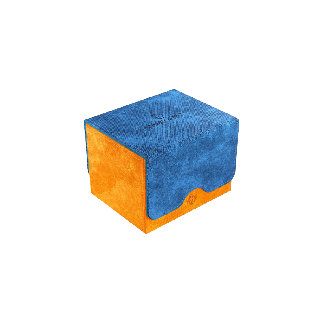 Gamegenic Sidekick Convertible XL Orange deck box for 100 double-sleeved cards, premium TCG storage with magnetic closure and durable XenoSkin.