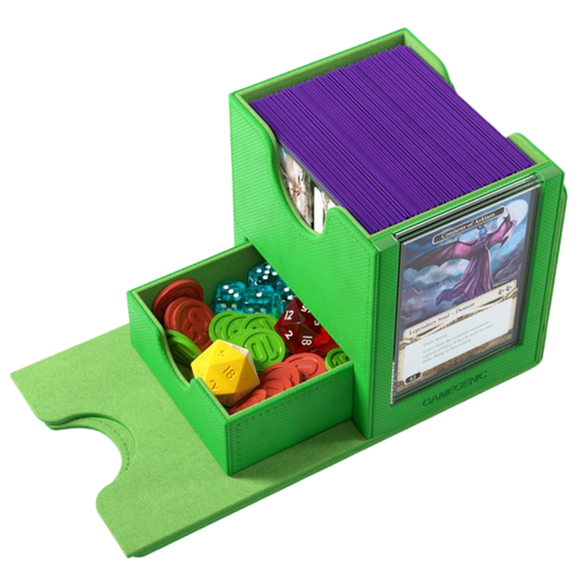 Gamegenic Sidekick Pro Convertible XL Green deck box for 100 double-sleeved TCG cards